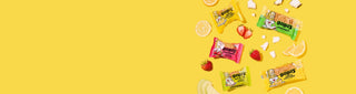 Yellow background with Variety Oat Bars on it